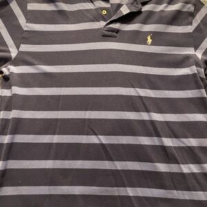 Polo by Ralph Lauren Men's Black Striped Shirt